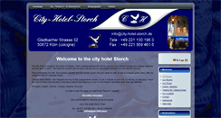 Desktop Screenshot of city-hotel-storch.de