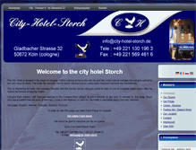 Tablet Screenshot of city-hotel-storch.de